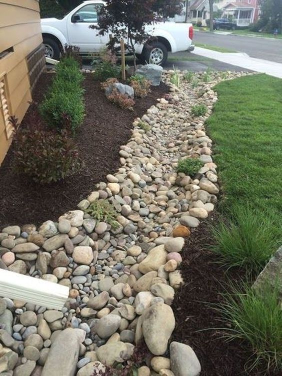 4-8 River Rock in Tyler, TX - All Natural Stone & Grass